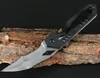 Högkvalitativ överlevnad Taktisk vikkniv 440c Satin Tanto Point Blade Black G10 Hantera EDC Pocket Knives med Retail Box