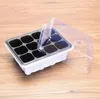 Durable Plastic Seeding Nursery Pots Plant Seeds Grow Box Cell Tray Insert Propagation Case Mini Flower pots plug trays 6/12holes SN2268
