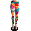 Mulheres yoga calças esportes calças 2022 designer padrão impressão alta cintura treino leggings stretchy sexy fitness capris