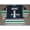 740 #1 SEAN BURKE Hartford Whalers 1993 CCM Vintage Hockey Jersey or custom any name or number retro Jersey