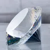 100/120/150/200mm 1pcs Mix Color Crystal Diamond Shape Paperweight Glass Gem Display Ornament Art Craft Material Gifts 201210