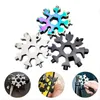 Christmas Gift Snowflake Multi Tool 18 in 1 Snowflake Multitool Wrench Multitool Bottle Openers Key Ring Bike Fix Tool Snowflake T3I51658