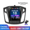 9 7インチカーラジオオーディオフォードフォーカス2012-2018 QLEDスクリーンGPS Android 10ステレオレシーバー2 DINカーマルチメディアプレーヤー217D