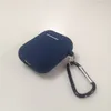 Funda protectora de silicona para auriculares de 1,2mm para Airpods Pro 2, funda para auriculares antipérdida con gancho, paquete Opp, 400 unids/lote