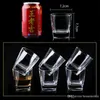 Blyfri Vit Vin Whisky 170ml Glas Cup Smooth Mouth Cup Rim Slekt yta Tjockad Botten Bar Mug Cup