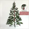 EEUU Stock nieve flocado árbol de Navidad artificial con bisagras 7,5 pies del árbol de pino con White realista Consejos Unlit Decoraciones de Navidad W49819948