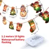 Pupazzo di neve albero di Natale LED luci a corda decorazione casa ornamenti natalizi Capodannoa565795442