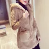 faux fur sweater jacket