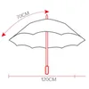 Long Handle Straight Umbrella 16K Windproof Solid Color Pongee Umbrella Women Men Sunny Rainy Umbrella Customized Logo WDH0803