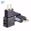 AB / ABD Plug Çift USB 2 Liman Cep Telefonu Seyahat Ev Duvar Şarj Adaptörü 2A / 1A için Samsung LG HTC Sony Beyaz Siyah 50PCS