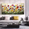 Flower Oil Painting Printed On Canvas Prints Abstract Colorful Pictures Wall Art For Living Room Modern Home Decor Poster