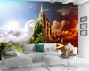 3d papier peint chambre moderne maison papier peint majestueux style européen fleur château paysage romantique 3d papier peint mural