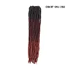 18 "synthetische faux locs vlechten haar extensions ombre dreadlocks haak vlechten rechte godin locs haar gouden schoonheid