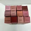 Rossetto opaco con lucidalabbra 12 colori Lustre rossetti retrò retrò gelipasti per labbra sexy retti natalizi