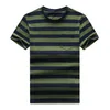 2021 new high-quality pure cotton new round neck striped short-sleeved T-shirt short-sleeved men's T-shirt casual sports men's T-shirt large