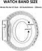 Bracelet pour Apple Watch Series 7 6 5 4 Band 41mm 45mm 40mm 44mm Bracelet en cuir, bracelet à boucle réglable avec fermeture magnétique forte