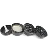 Zinc Alloy Smoke Grinder 4 Parts Metal Herb Tobacco Grinders Crusher Hand Muler Wholesaler 40MM 50MM 63MM Smoking Accessories BH4153 TYJ