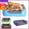 Sofá para mascotas Camas para perros Interior Pequeño Mediano Grande Perro Suave Fleece Cálido Gato Cama Casa Impermeable Fondo Kennel Mat Manta Productos para mascotas LJ201028