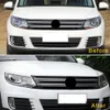 Biltillbehör främre strålkastare baklampor trim klistermärke täcker ram krom yttre dekoration för VW Volkswagen Tiguan 2011-2017257z