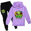 Plants Vs Zombies Toddler Fall Clothes Boys Cotton Girls Tops and Pants Sets Boutique Children Clothing Trainingspak Kinderen 20113749850