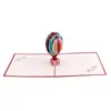 3D -up Greeting Card Postcard Retro Envelope Hot Air balloon Paper Handmade Valentine Day Cutting Happy Birthday Gift1