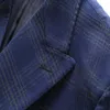 Мужской костюм набор бизнес формальное свадебное платье жених Bluetuxedo Slim Fit двубортная сетка мужской костюм набор мужчин (куртка + панты + жилет)