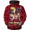 Felpa per ragazzi Felpe con cappuccio dinosauro Fresco alla moda per bambini Autunno Felpe con cappuccio per animali stampati in 3D 2201102449975