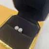 Stud Vinregem Hip Hop Rock 925 Sterling Silver VVS Round Cut D Color Real Moissanite Diamonds s Earrings Fine Jewelry With box 25ess