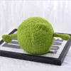 Unisex Balaclava Monster Shrek Hat Wool Winter Knitted Hats Green Party Funny Beanie Skullies Cap for Women Men Pure Handmade