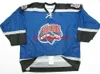 Stitched Custom Idaho Steelheads Echl Blue Hockey Jersey Lägg till några namnnummer Mens Kids Jersey XS-5XL
