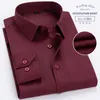 Hoge Kwaliteit Mens Dress Shirt Formele Lange Mouwen Business Wedding Slim Fit Katoen Kantoor Mannelijke Blouse Plus Size Casual Tuxedos Shirts voor Bruidegom Groomsmen Al9999