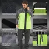 Qian capa de chuva traje impermeável homens com capuz motocicleta poncho de chuva motocicleta Rainwear S-4xl CHINGING RAING ROPENHO 201277B