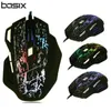 MICES BASIX Professional Wired Gaming Mouse 5500DPI調整可能7ボタンケーブルPCコンピューターラップトップ用の光学ゲーマー