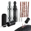 Kit di riparazione pneumatici tubeless per biciclette universali Strisce di gomma per pneumatici Trapano per pneumatici Sigillante per forature per pneumatici Strumenti per la riparazione di biciclette