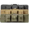 Tactique Double Rifle Gun Case Armée Airsoft Combat Rembourré Fusil De Stockage Sac À Dos Pistolet Et Magazine Stockage 95cm / 116cm Y1227