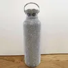 350ML/500ML/750ML Diamond Thermos Water Bottle Stainless Steel Sparkling Vacuum Flask Tumbler Mug Thermocup for Gift 201204