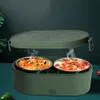 Mini Lunch Boxes Electric USB Charging Food Heater Container Car Home Portable Rice Cooker Warmer Stainless Steel Lunchs Bento Box