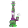 8.8''tuyaux en verre silicone bong narguilés pipe à eau dab rigs bongs fumer narguilé pour cigarette avec titane