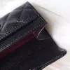 Porte-cartes caviar classique de luxe pour femmes, en cuir véritable de qualité supérieure, mini marque courte de styliste, étui pour cartes de crédit, offre spéciale