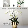 Large Artificial orchid flower arrangement PU real touch hand feeling floor Table Decoration home high quality bouquet no vase 2012732