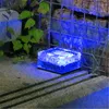 IP65 Wasserdichte Solar-Wegelampe, unterirdisch vergrabenes Ziegellicht, LED-Eiswürfelform, Gartenlicht, Landschaftsstraßenbeleuchtung