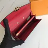 Designer Bag Long Card Holder Wallet With Orange Box Womens Large Purse Capacity Leather Clutch Plånböcker Partihandel