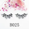 25 mm fransar 3D Soft 100 Mink Hair False Eyelashes Long Wispies Multilayers Fluffy Eye Lashes Extensions Handgjorda Makeup Återanvändbar 8567289