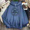 Pentagram Gothic Occult Satan Man Sweatshirt Casual Fleece Harajuku Streetwear Vrouw Vintage Mode Hoody Hip Hop Punk Hoodies H1227