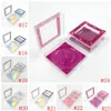 3D Nerz Wimpern Diamant Paket Boxen Falsche Wimpern Quadratische Verpackung Leere Wimpern Box Fall Wimpern Box Verpackung 32styles5961748