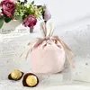 Conejo de Pascua, bolsa de dulces de felpa, bolsos, cubos de regalo, cesta de Pascua de conejito de terciopelo para niños, decoración de fiesta M3998