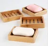 100pcs varış Portatif Sabunluklar Yaratıcı basit bambu manuel drenaj sabun kutusu Banyo banyo Japon tarzı