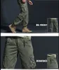 Men's Multi-Pockets Military Cargo Pants Army Fight Assault Tactical Combat Long Trousers Casual Straight Cotton Work Trouser LJ201007