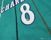21s Vintage Green Kb Authentic Full Broderi Storlek S-4XL College Basketball Jersey eller Anpassat något namn eller nummer Jersey