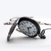 Большой свинец черный паук веб-новая мода карманные часы ожерелье старинные ювелирные изделия оптом черные резные свитер цепи модных часов